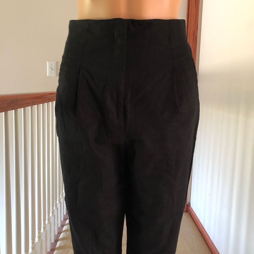 Black High Waisted Trousers - image 2